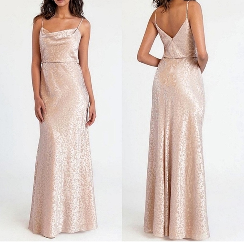 Jenny Yoo Champagne Evening Gown